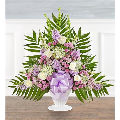 Tranquility Floor Basket™ - Lavender & White | Gordonsville, TN